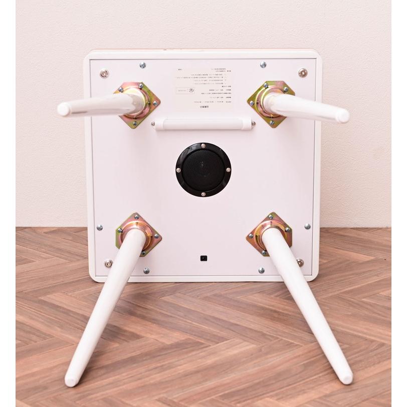 スピーカーテーブル 幅40cm Bluetooth接続スピーカー ワイヤレス充電 