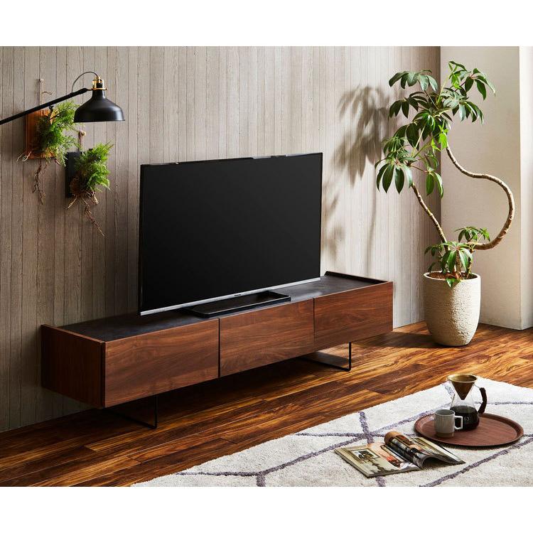 テレビ台 180 脚付き セラミック調天板 木目 完成品 おしゃれ 幅180