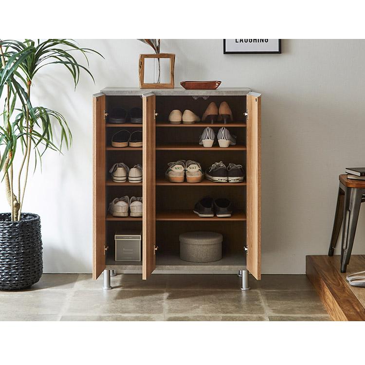 シューズボックス ロータイプ 幅75cm 国産 完成品 奥深 靴箱 シューズボックス ロータイプ 幅75cm 国産 完成品 奥深 靴箱
