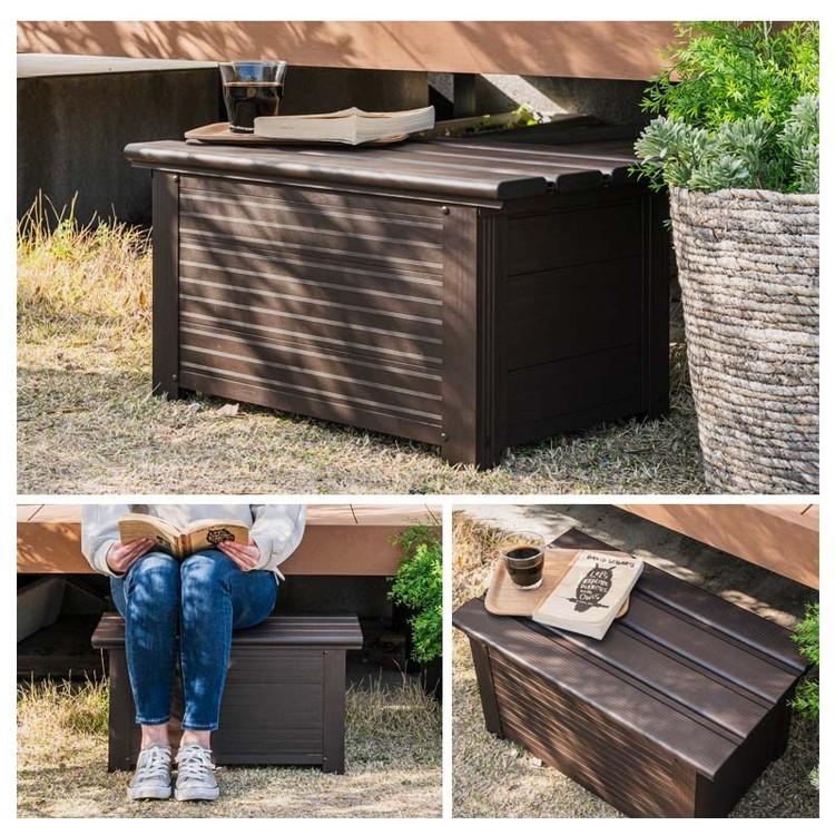 屋外物置 アルミボックス 容量29L 幅60cm アルミ縁台ストッカー 収納庫