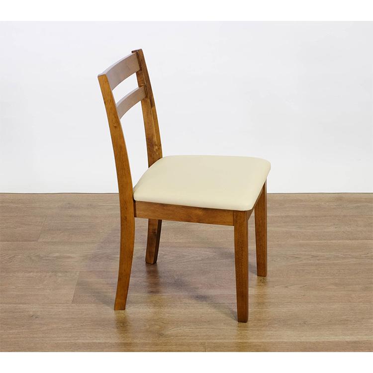 ダイニングチェア 2脚セット 天然木 木製 ラバーウッド おしゃれ 北欧