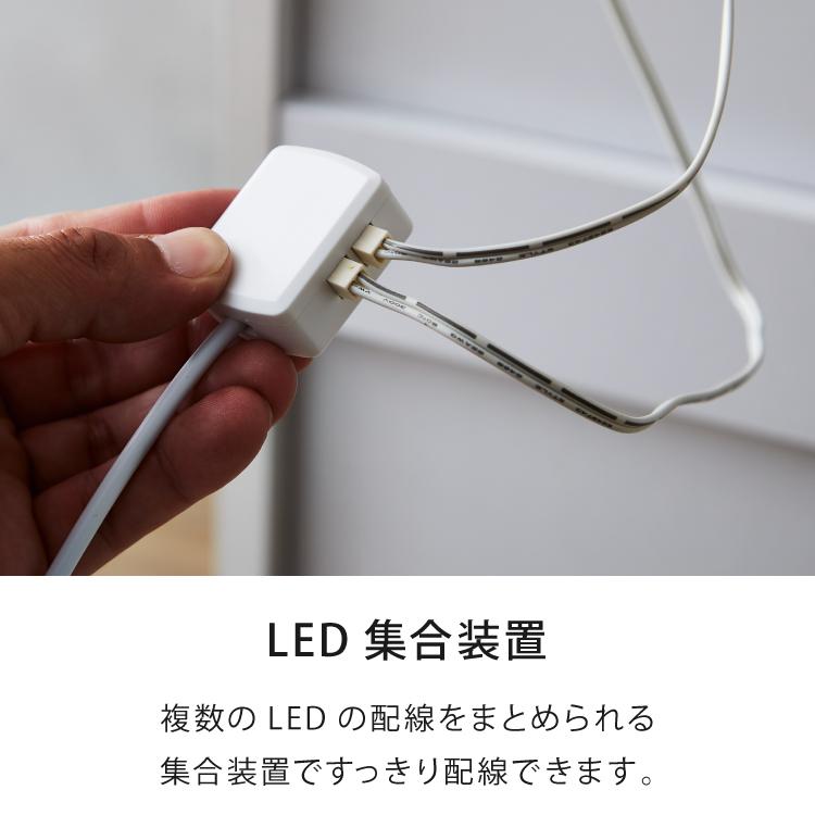 キッド65 コレクションラック 横型ブルーLEDライト付き コレクションケース 奥深 幅65 高さ160 奥行42 コレクションボード セラミック調 代引不可