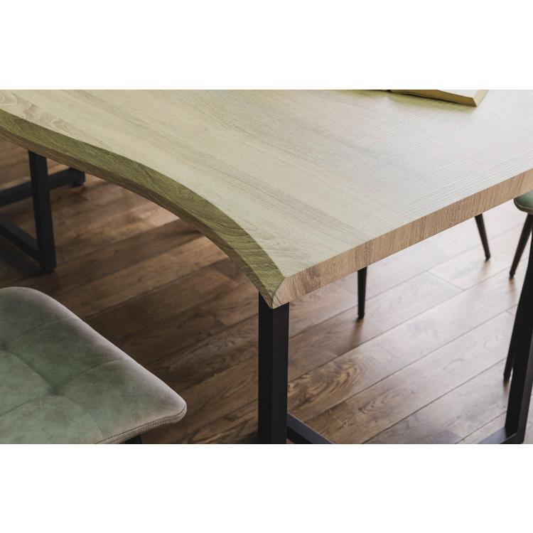 ダイニングテーブル 単品 幅120 4人掛け 6人掛け スクエア脚 アイアン