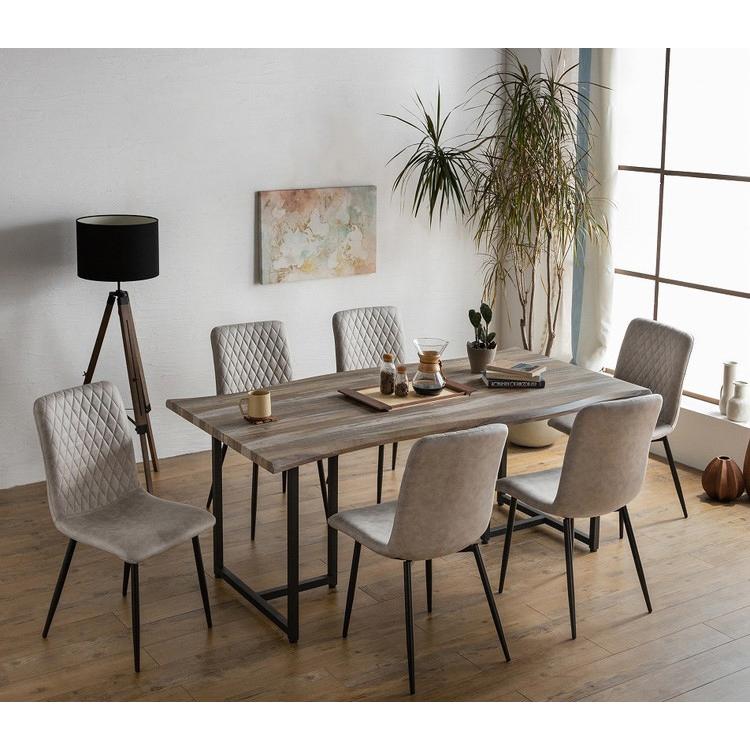 ダイニングテーブル 単品 幅180 4人掛け 6人掛け スクエア脚 アイアン