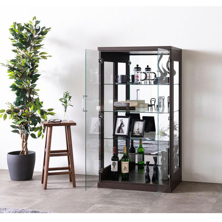 マキシム70ロータイプ コレクションラック 完成品 幅70cm 高さ130cm 