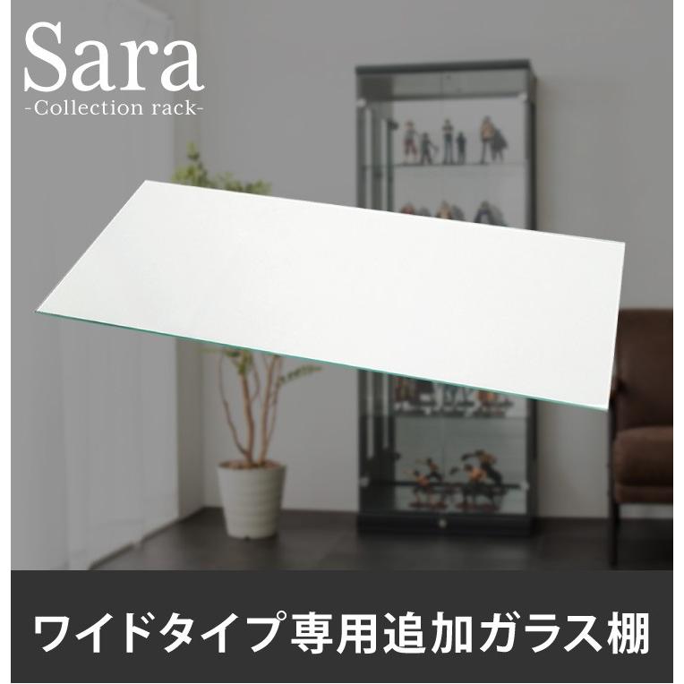 オプション サラ80 専用追加ガラス棚 ガラス板 棚板 追加用 ガラスのみ