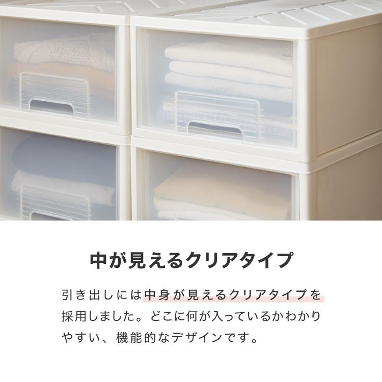 日本製 収納ケース 浅型6個セット 奥行60cm 幅36cm 高さ21.7cm