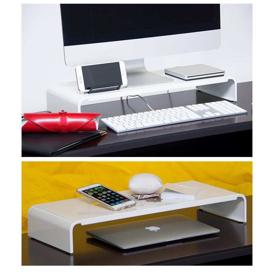 日本製 モニター台 幅54cm 奥行22cm スリム パソコン モニター置き台