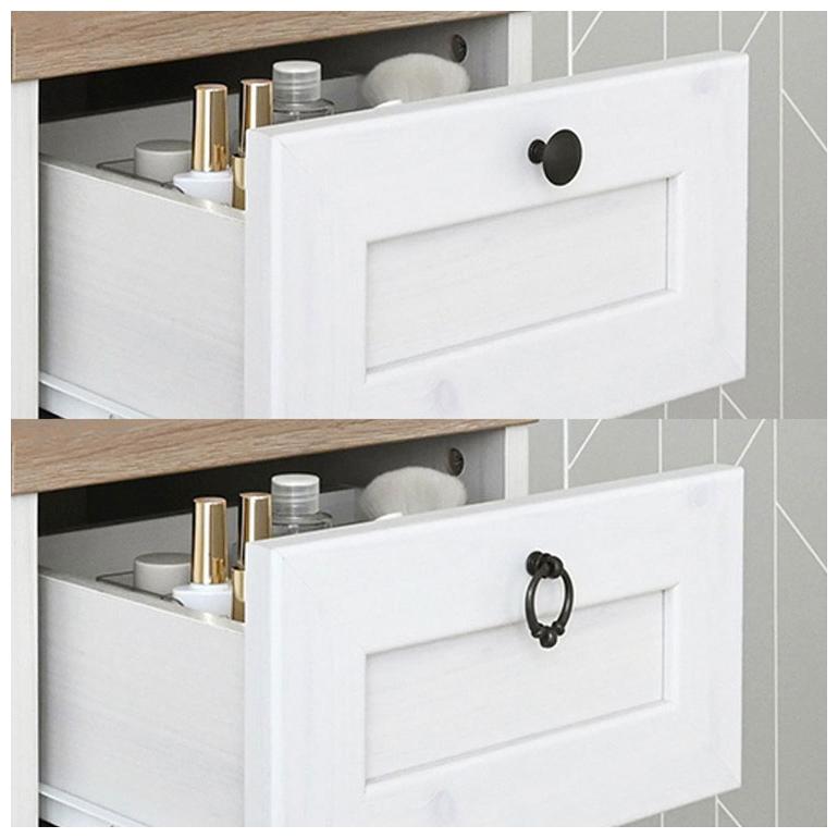 ドレッサー デスク 兼用 ドレッサーデスク ホワイト×グレー コンパクト