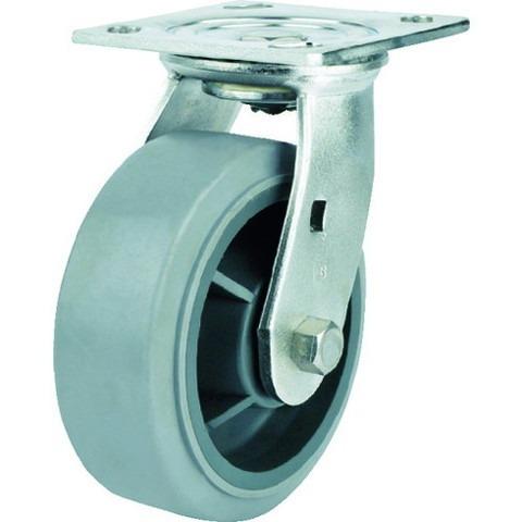 SAMSONG ステンレスキャスター 自在 エラストマー 125mm TP675001MIR 代引不可
