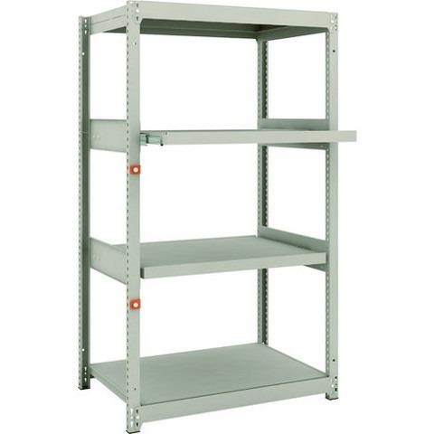 TRUSCO トラスコ M1.5型軽中量棚 860X595X1500 2段 スライド2段 単体 M1.55362M2 組立品 組立設置不可 代引不可