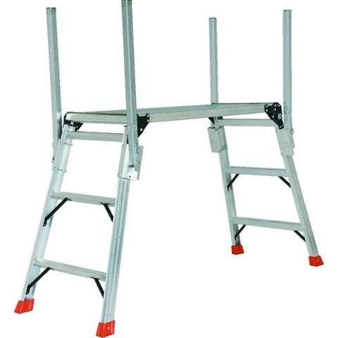 TRUSCO トラスコ 手掛リ棒付足場台 1000X400XH850 TDWT910TE 代引不可