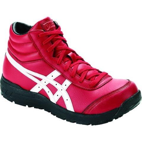 て*·様 アシックス 安全靴 ウィンジョブ CP701 クラシックレッド×ホワイ アシックス ウィンジョブCP701 クラシックレッドXホワイト 25.0cm