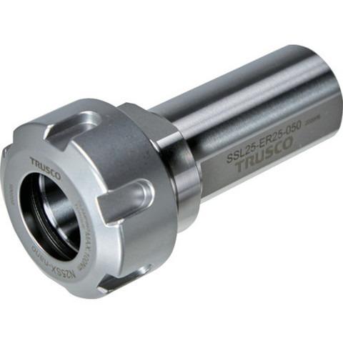 TRUSCO トラスコ NC旋盤用ストレートシャンクコレットホルダ フラット付キERコレットホルダSSL型 メトリック シャンク径25 全長83 ER25用 代引不可