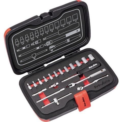 Pro-Auto 1/4DR.19PCソケットレンチセット PA2019 代引不可