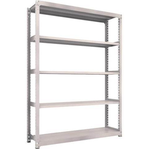 TRUSCO トラスコ M3型中量棚 1800X471XH2400 5段 単体 ネオグレー M38655 組立品 組立設置不可 代引不可
