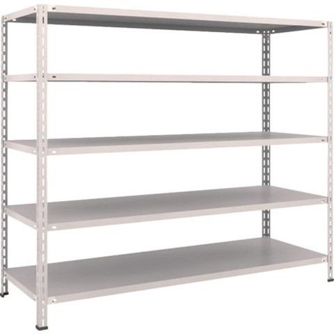 TRUSCO トラスコ 軽量棚 中棚ボルトレス型1800X600X1500 5段 ネオグレー L56W15 組立品 組立設置不可 代引不可