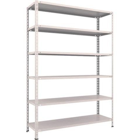 TRUSCO トラスコ 軽量棚 中棚ボルトレス型1500X450X2100 6段 ネオグレー L75X16 組立品 組立設置不可 代引不可