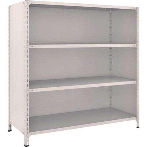 TRUSCO トラスコ 軽量棚背板・側板付 W1500XD600X1500 4段 ネオグレー 55W24 組立品 組立設置不可 代引不可