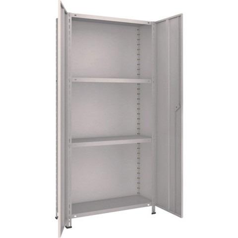 TRUSCO トラスコ 軽量棚両開扉付 875X300XH1800 天地4段 ネオグレー 63VT24 組立品 組立設置不可 代引不可