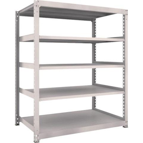 TRUSCO トラスコ M5型中量棚 1500X921XH1800 5段 単体 ネオグレー M56595 組立品 組立設置不可 代引不可