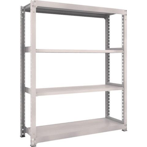 TRUSCO トラスコ M3型中量棚 1500X471XH1800 4段 単体 ネオグレー M36554 組立品 組立設置不可 代引不可