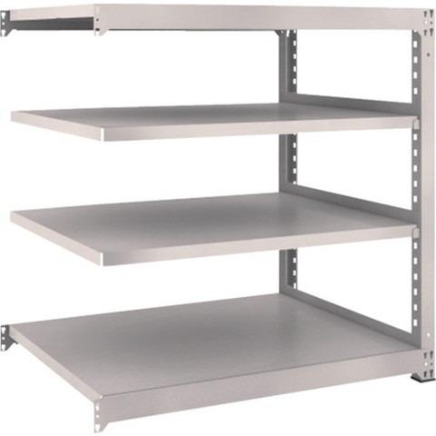 TRUSCO トラスコ M3型中量棚 1200X921XH1200 4段 連結 ネオグレー M34494B 組立品 組立設置不可 代引不可