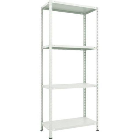 TRUSCO トラスコ 軽量棚 中棚ボルトレス型1800X450X2100 4段 ネオグレー L76X14 代引不可