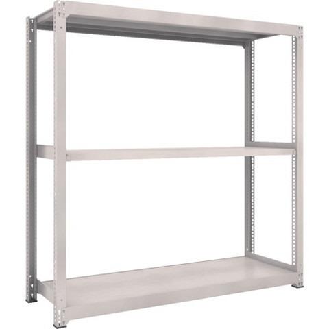TRUSCO トラスコ M3型中量棚 1800X571XH1800 3段 単体 ネオグレー M36663 組立品 組立設置不可 代引不可