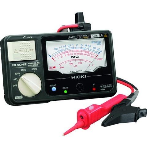 HIOKI アナログ絶縁抵抗計 4レンジ IR4042-11 IR404211 代引不可