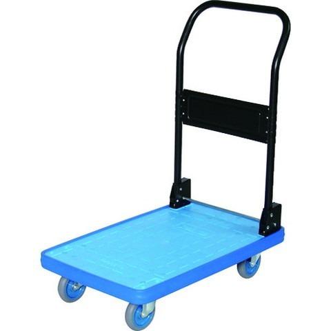 その他 n TRUSCO トラスコ MKP樹脂製台車 折畳式 906X616 ブルー MKP301B