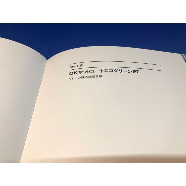 王子製紙 コピー用紙 再生マット紙 A4 T 157g 135kg OKマットコートエコグリーンEF 再生コート紙 マット 代引不可_2