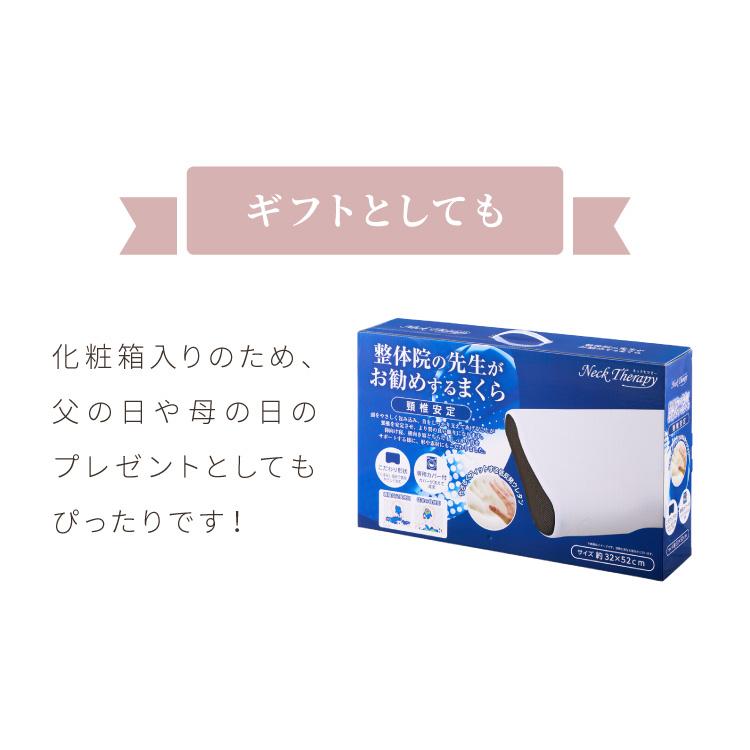 整体師が勧める頸椎安定枕 約32×54cm Neck Therapy 低反発ウレタン