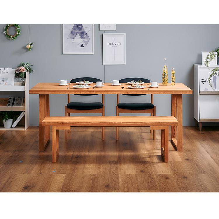 ダイニングセット 4人掛け 4点セット 幅135 オーク無垢材 ベンチ