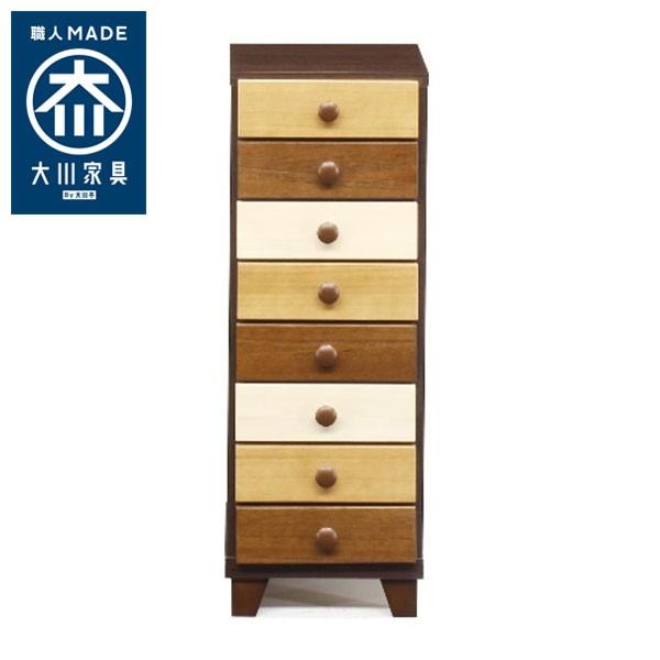 国産 大川家具 完成品 チェスト 幅30cm 高さ82cm 無垢材 収納 タンス 桐材 日本製 木製 衣類 おしゃれ 代引不可