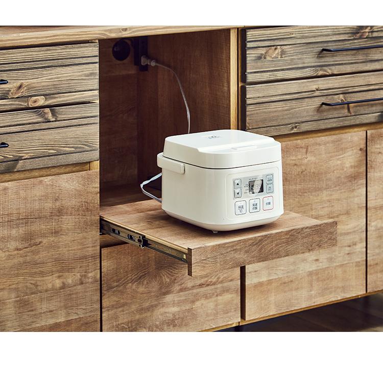キッチンカウンター 幅約120cm 木目調 日本製 完成品 キッチン収納