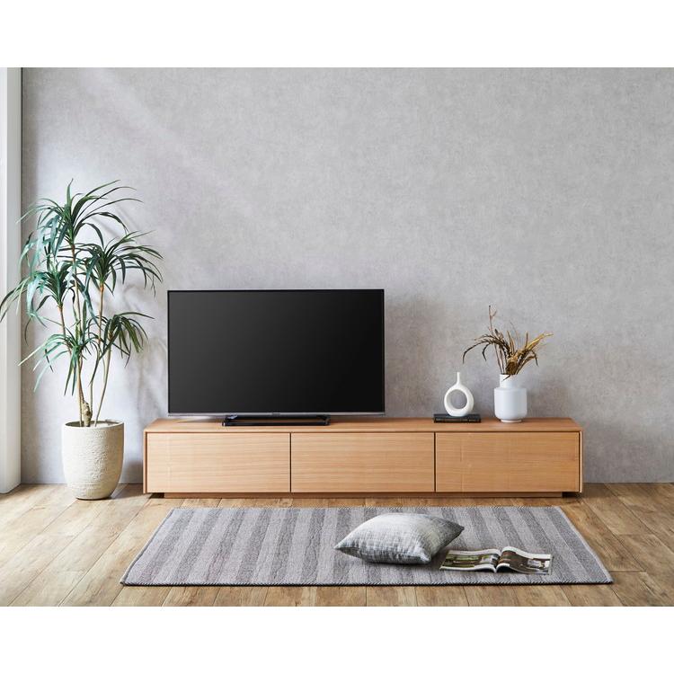 テレビ台 幅220cm テレビボード 天然木 完成品 収納付き ローボード