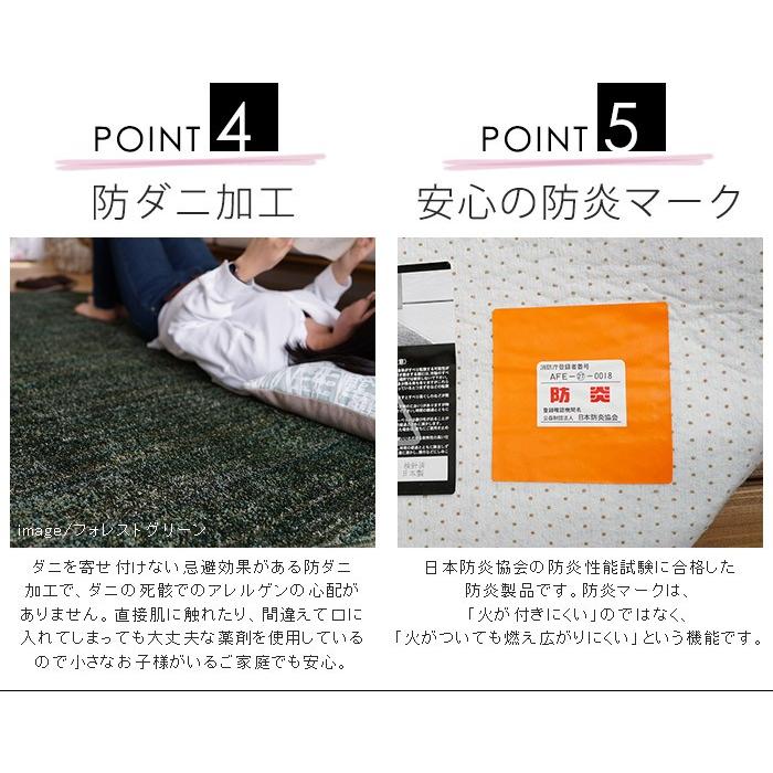 日本製 ラグマット LUSTRE 200x300cm 長方形 ラグ マット