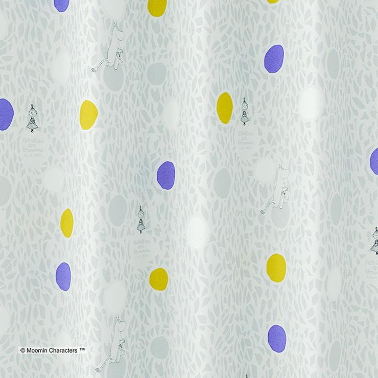 ムーミン　カラフル円形模様のカーテン カーテン 日本製 ムーミン MOOMIN COLOR CIRCLE カラーサークル