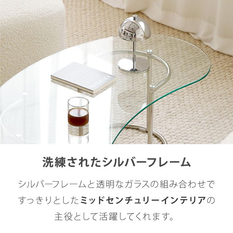 roomnhome×リコメン堂 ガラステーブル 幅100cm センターテーブル
