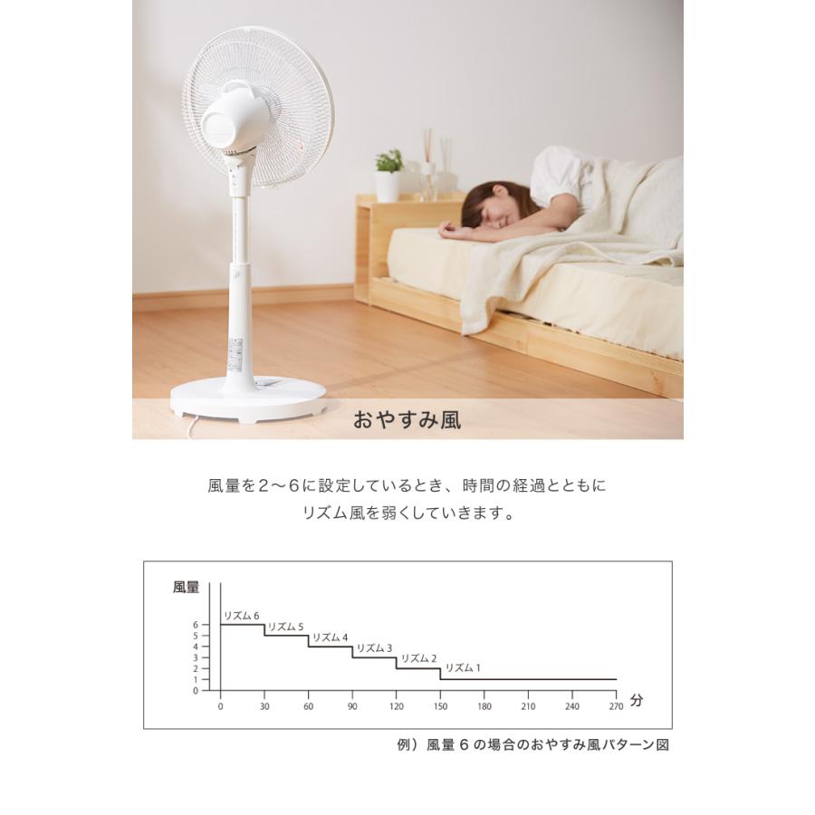 TEKNOS テクノス DCリビングファン リモコン付き 30cm 5枚羽根 首振り