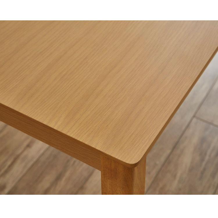 オーク材 ダイニングテーブル 幅120cm ナチュラル ダイニングテーブル 単品 120cm幅 天然木 オーク 突板 柾目 北欧
