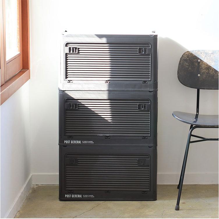 折りたたみコンテナ 45L 収納ボックス 4面開閉式 隠しキャスター付き 収納ケース フタ付き 天板付き 大容量 折り畳み コンテナ アウトドア キャンプ | ブランド登録なし | 10