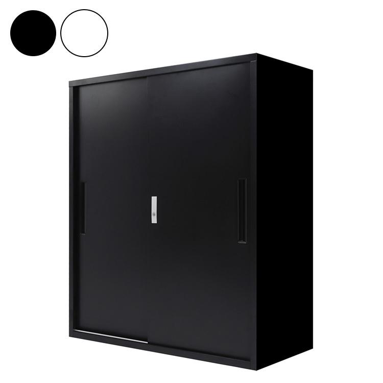 ※法人様限定販売 引き戸書庫 組み立て品 幅90cm 2.6cmピッチで可動棚 鍵付きラック システム収納庫 スチール書庫 キャビネット 事務所 本棚 代引不可