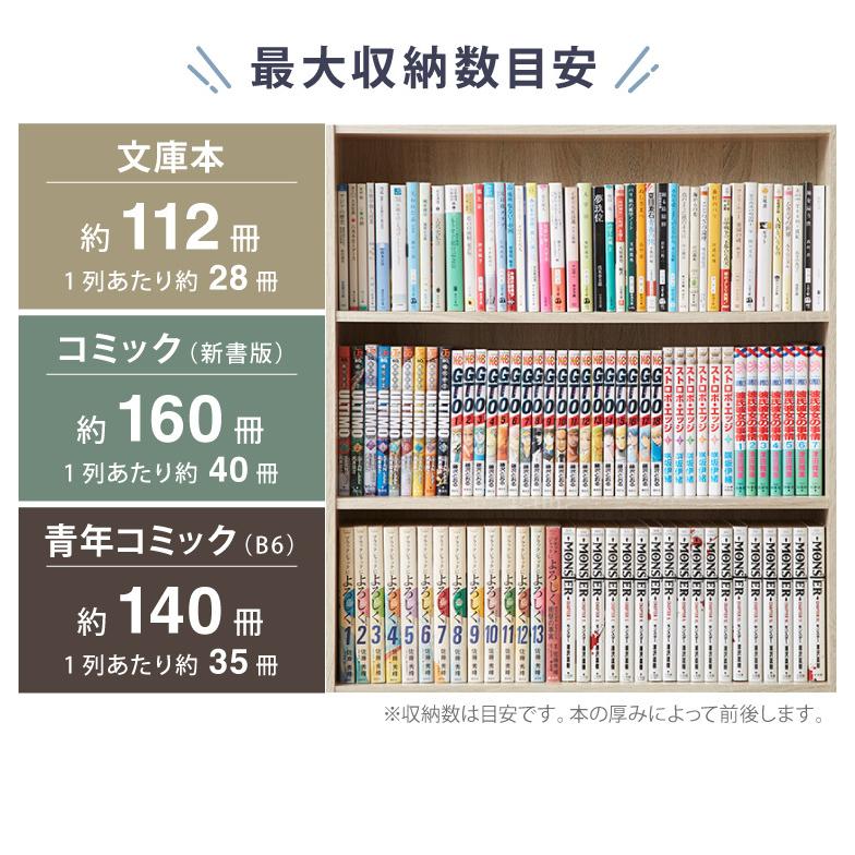 漫画、ラノベ、小説全巻+本棚セット 楽天市場】本棚 スリム 薄型 4段 単品/2個組 幅59.5 奥行17 高さ89cm