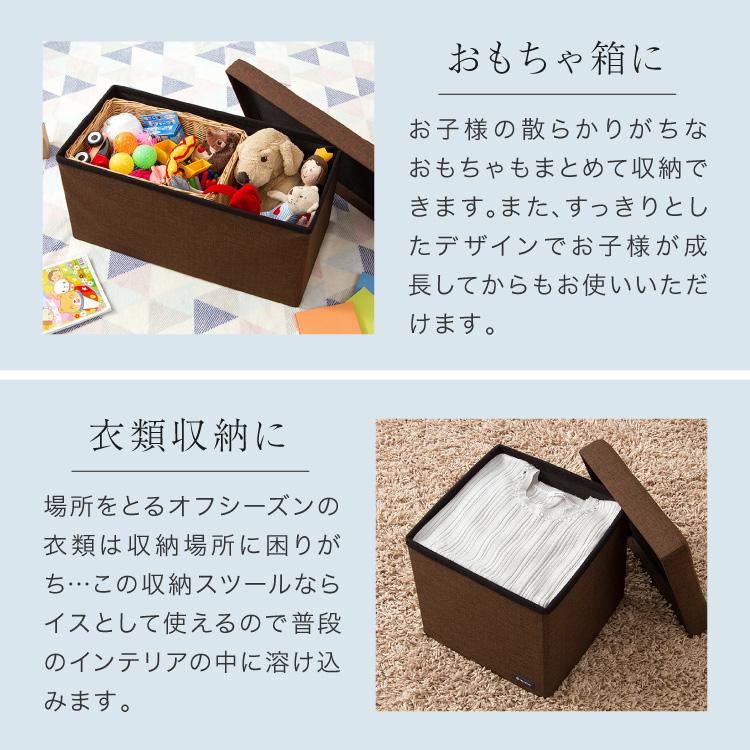 スツール 収納 コンパクト 30×60cm デザイン収納スツール ワイド 単品