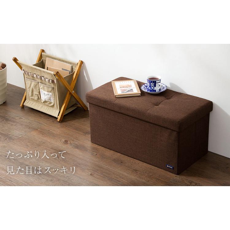 スツール 収納 コンパクト 30×60cm デザイン収納スツール ワイド