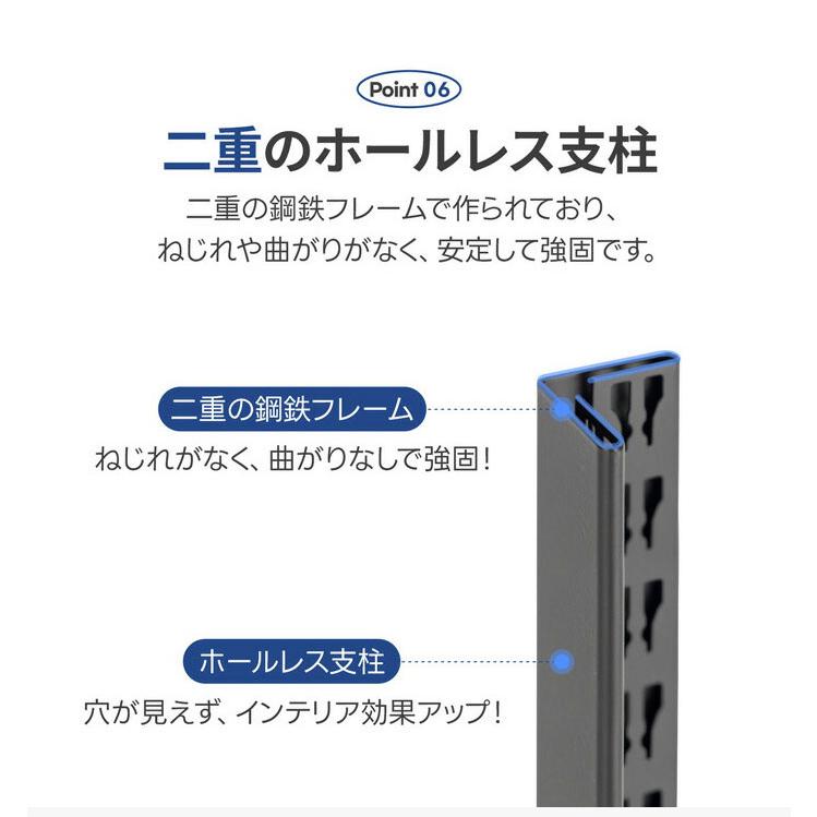 耐荷重1250kg ネジなし 落下防止付き 頑丈 スチールラック キャスター付き ラック 棚 5段 幅120 奥行40 高さ180cm 耐荷重120kg 工具付き_8