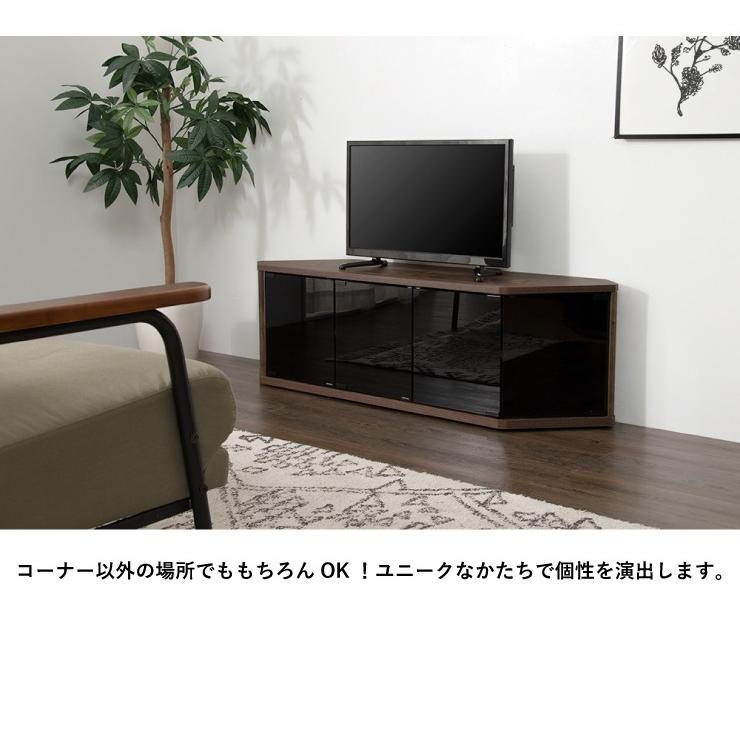 コーナーテレビ台 幅115 50型 50インチ TV台 ｗ115　組立済　未使用 コーナーテレビ台 幅115 50型 50インチ TV台 テレビラック