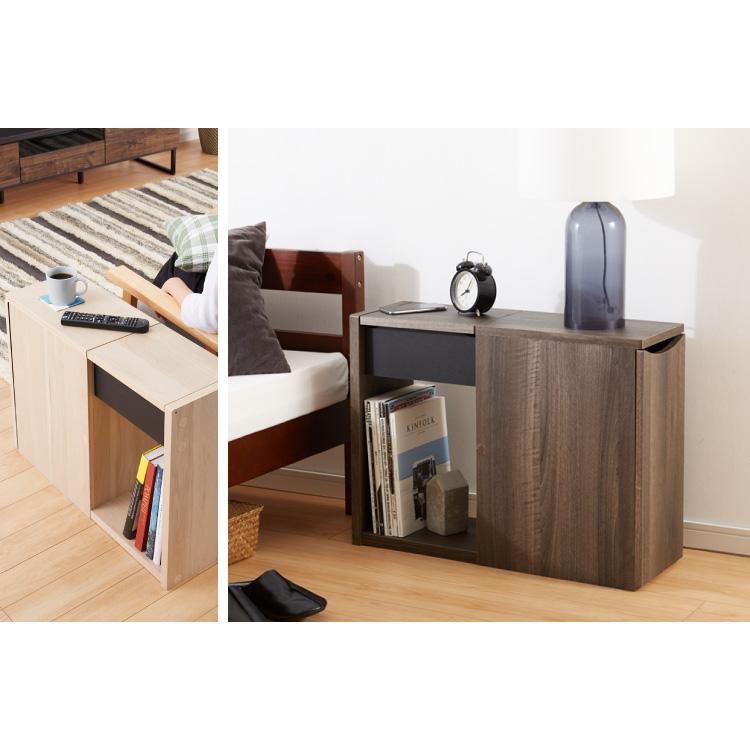 アンティーク　サイドテーブル　ナイトテーブル　引き出し　飾り棚　ブックラック 木目調 ソファサイド 収納庫 サイドテーブル ナイトテーブル 脇